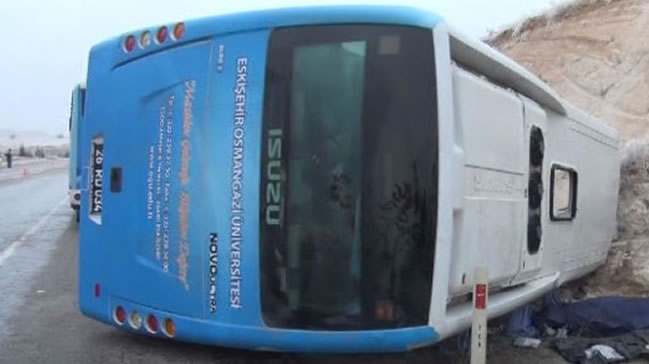 Üniversite Rugby takımı kaza geçirdi