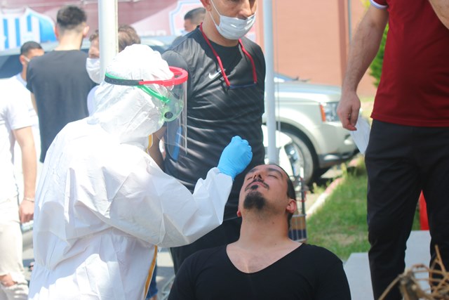 Silivrispor’a coronavirüs testi yapıldı