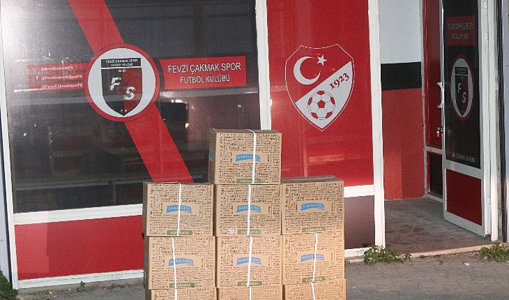 Fevzi Çakmakspor erzak kolisi dağıtmaya başladı