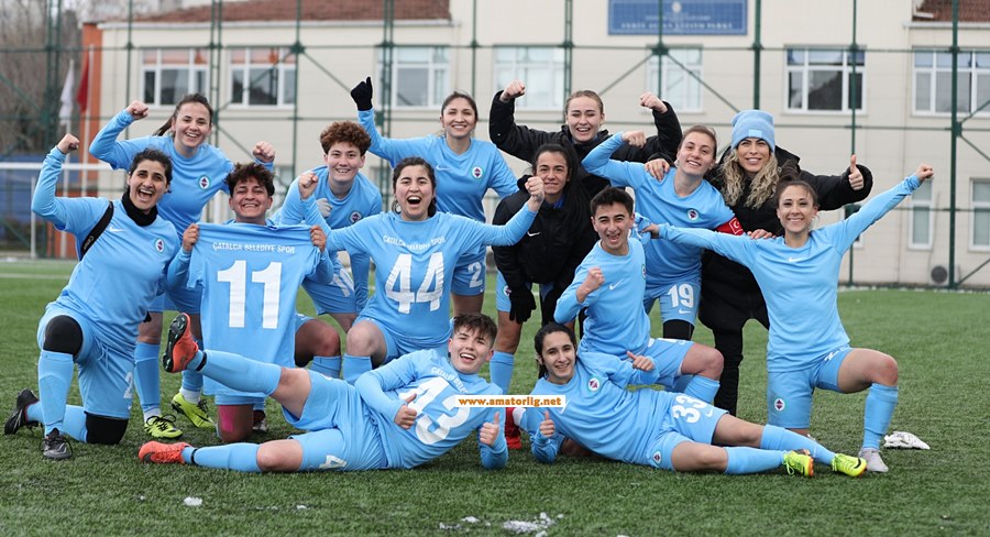 Çatalca Belediyespor gol oldu yağdı