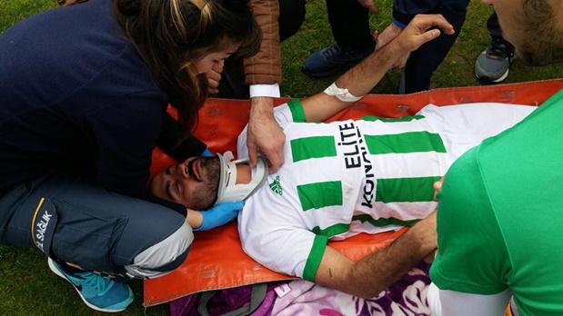 Zaferspor-Sapanca maçı yarıda kaldı