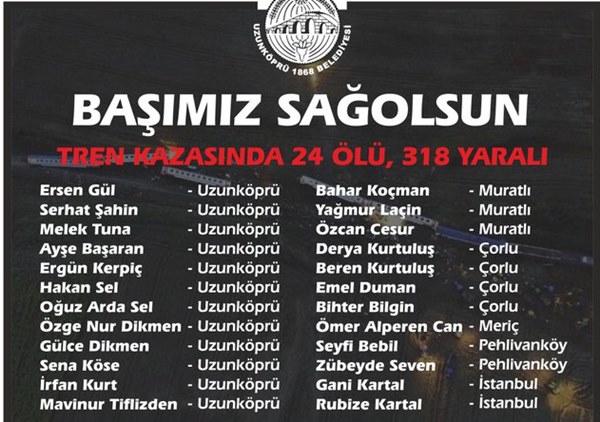 24 vatandaşımız hayatını kaybetti