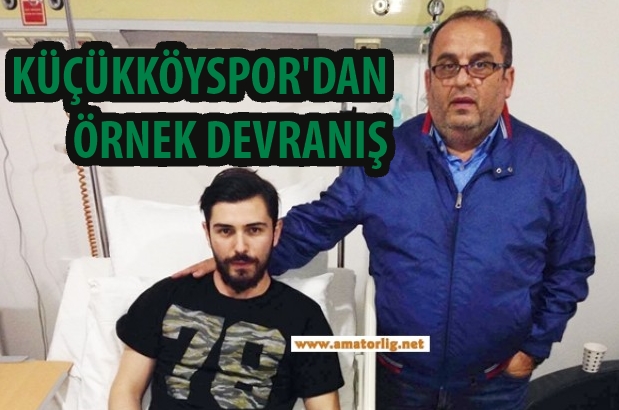 Küçükköyspor ilk imzayı hastanede attırdı