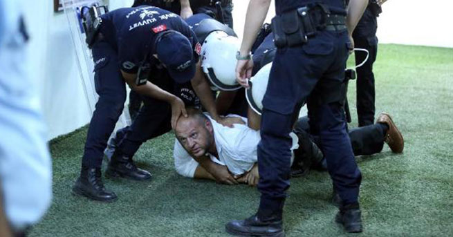 Hakeme tekme atan Yönetici gözaltına alındı