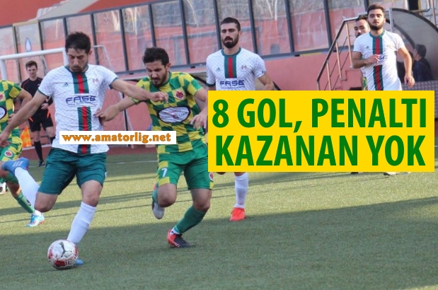 8 gollü maç keyif verdi