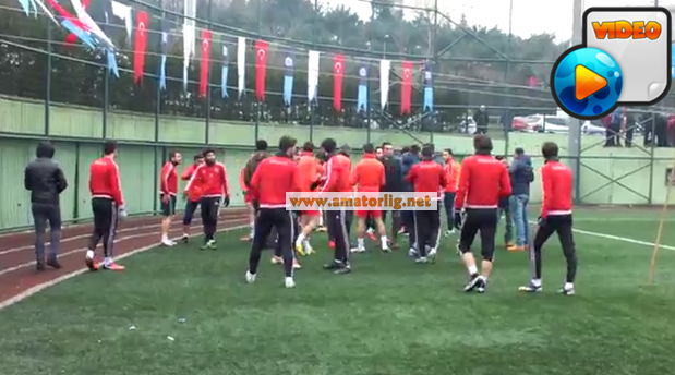 Maç başlamadan kavga başladı!