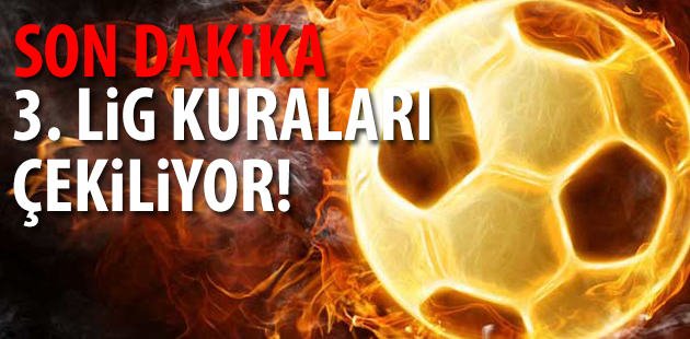 3. Lig grupları belli oldu