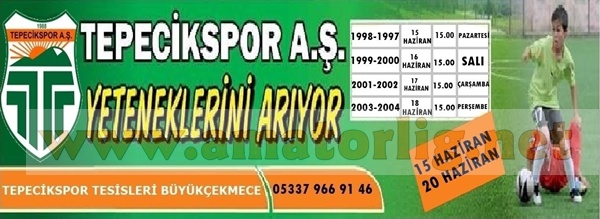 Tepecikspor A.Ş yeni yetenekler arıyor